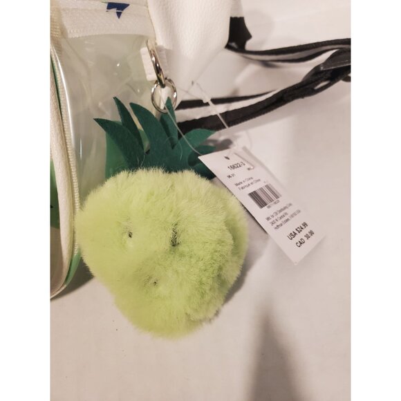 New with Tag Claire's Strawberry clear fanny pack, 2 pockets, with strawberry pl - Picture 4 of 4